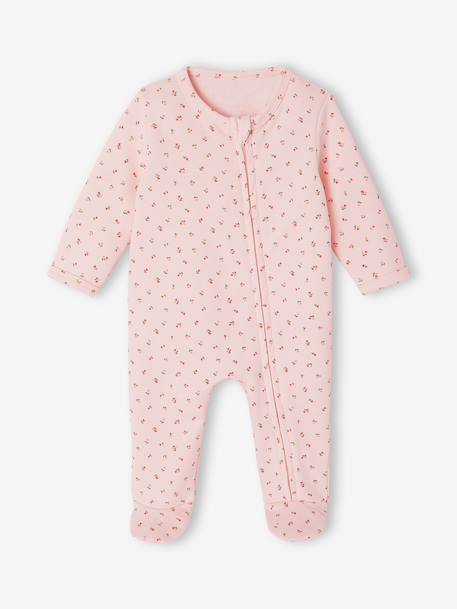 Pack of 2 sleepsuits for baby ecru 