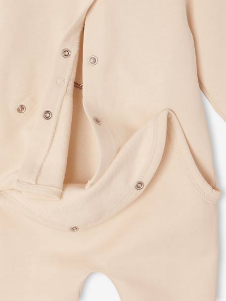 Pack of 2 sleepsuits for baby ecru 