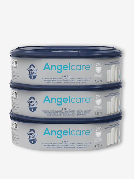 Pack of 3 Octogonal Nappy Bin Refills, Nappyclean & Dress Up Blue 
