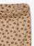 Wide-Leg Fleece Leggings for Girls navy blue+printed brown+vanilla 