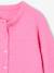 Button-through cardigan with long sleeves for girls blue+bordeaux red+rose 