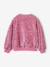 Sequinned Sweatshirt for Girls mauve+turquoise 
