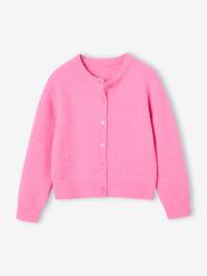 -Button-through cardigan with long sleeves for girls