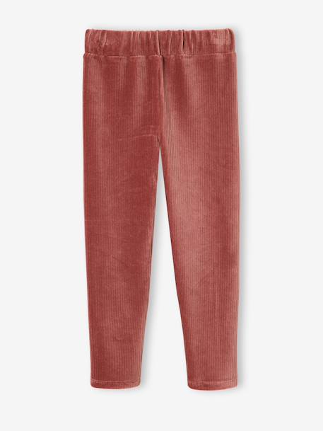 Leggings for girls anthracite+dusky pink 