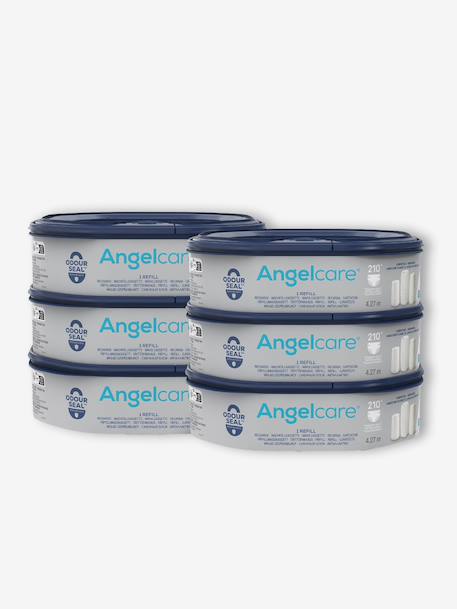 Pack of 6 Dress Up ANGELCARE Nappy Bin Refills White 