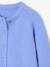 Button-through cardigan with long sleeves for girls blue+bordeaux red+rose 