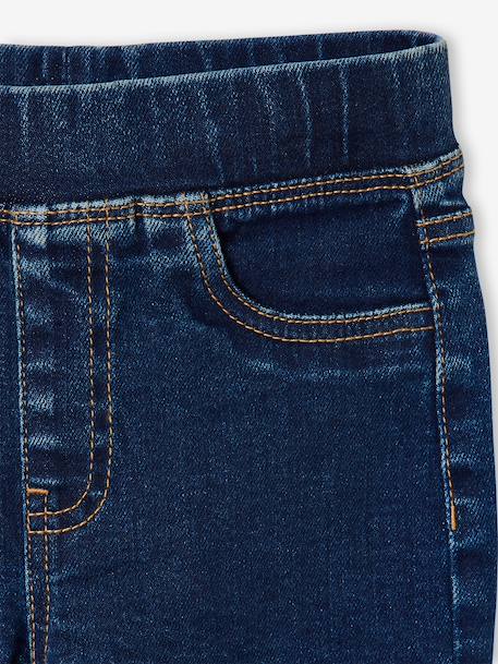 Denim Treggings for Girls bleached denim+deep blue+medium blue 