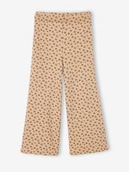-Wide-Leg Fleece Leggings for Girls