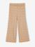 Wide-Leg Fleece Leggings for Girls navy blue+printed brown+vanilla 