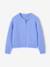 Button-through cardigan with long sleeves for girls blue+bordeaux red+rose 