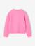 Button-through cardigan with long sleeves for girls blue+bordeaux red+rose 