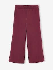 -Girls' wide leggings lined with fleece knit