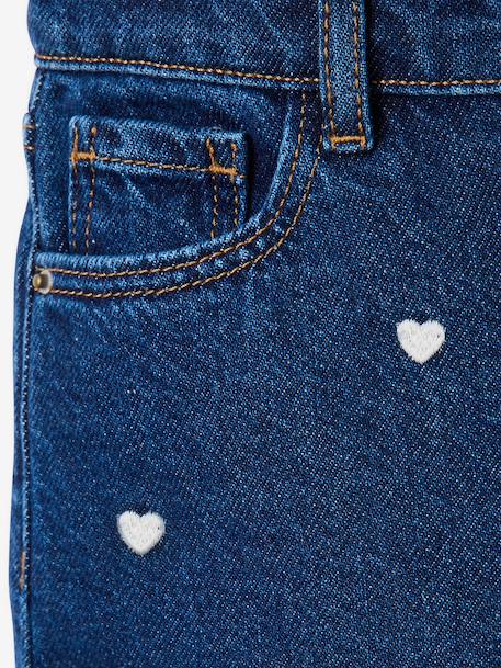 Embroidered Susan wide-leg jeans for girls bleached denim+deep blue+denim blue+medium blue 