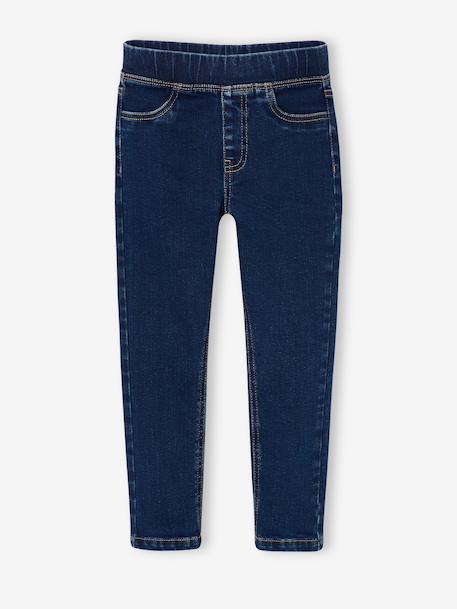 Denim Treggings for Girls bleached denim+deep blue+medium blue 