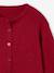 Button-through cardigan with long sleeves for girls blue+bordeaux red+rose 