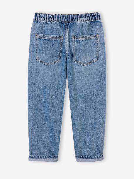 Loose-fit jeans for boys black+double stone 