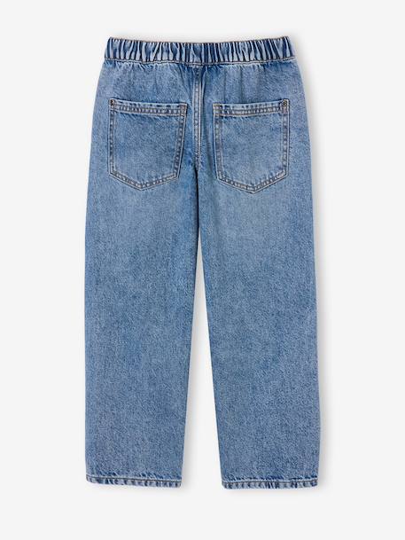 Loose-fit jeans for boys black+double stone 