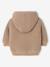 Baby hooded knitted cardigan marl beige 