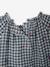 Long-sleeved blouse for baby girls grey blue 