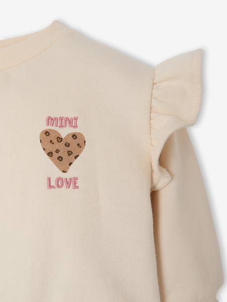 Long-sleeved dress for baby girls vanilla 