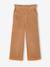 Wide Corduroy Paperbag Trousers for Girls bordeaux red+camel+mauve+navy blue+olive 