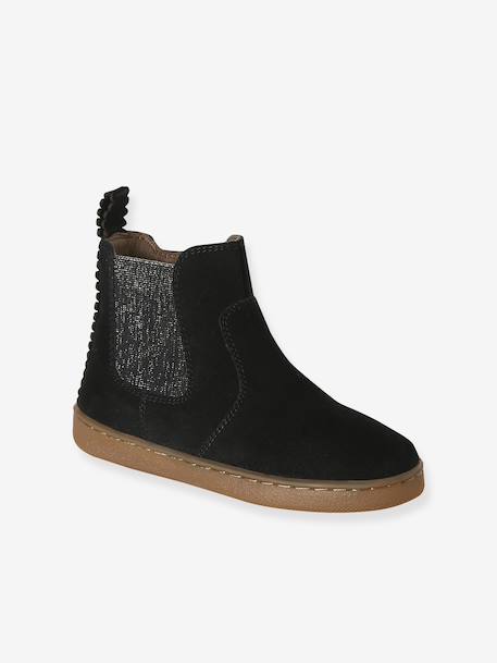 Leather Boots for Girls beige+black+bronze+brown+cocoa+golden yellow+green+navy blue+old rose 