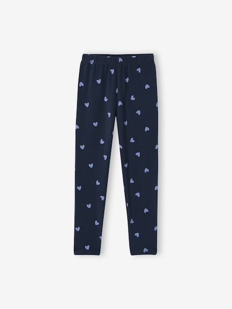 Printed Leggings for Girls almond green+aqua green+blue+ink blue+mauve+printed green+printed pink 