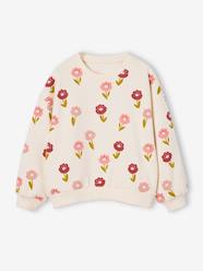 -Round-neck sweatshirt for girls