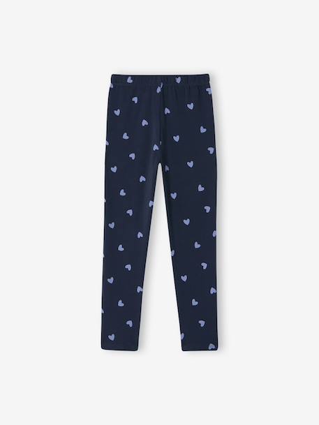 Printed Leggings for Girls almond green+aqua green+blue+ink blue+mauve+printed green+printed pink 