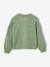 Long-sleeved knitted cardigan for girls ecru+lavender+sage green 