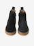 Leather Boots with Elastic & Zip, for Girls black+camel+gold+navy blue 