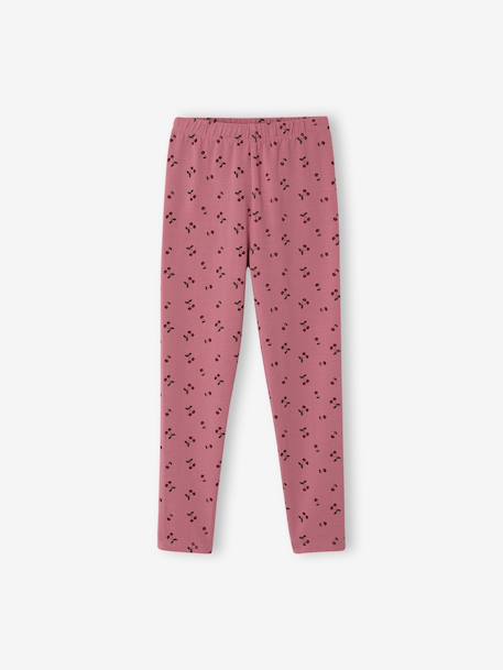 Printed Leggings for Girls almond green+aqua green+blue+ink blue+mauve+printed green+printed pink 