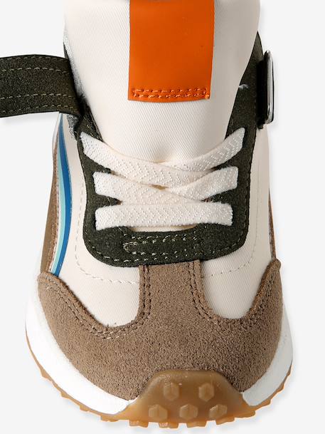 Laces & Hook-and-Loop Trainers for Children, Designed for Autonomy khaki+printed blue+set beige+set blue 