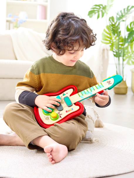 Interactive pixel guitar red 