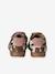 Pair of girls leather trainers dark brown 