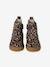 Leather Zipped & Elasticated Chelsea Boots for Babies dark brown+golden yellow+navy blue+old rose 