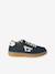 Pair of boys leather trainers navy blue 