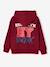 Hooded sweatshirt for boys marl red+navy blue 
