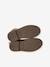 Girls' leather and glitter boots, nursery collection camel+navy blue 