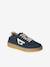 Pair of boys leather trainers navy blue 