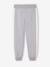 Boys' joggers with side stripe bordeaux red+green+marl grey+red 
