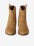 Pair of girls leather boots brown 