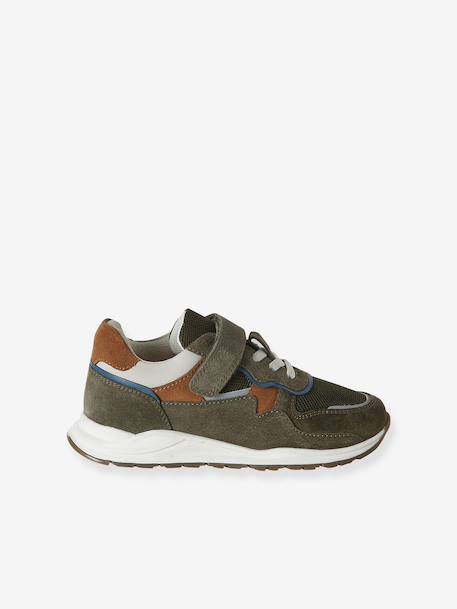 Pair of boys trainers khaki+navy blue 