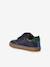 Hook&Loop Leather Trainers for Babies ecru+navy blue+set white 
