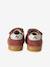 Pair of girls leather trainers beige+brown+golden yellow+old rose 