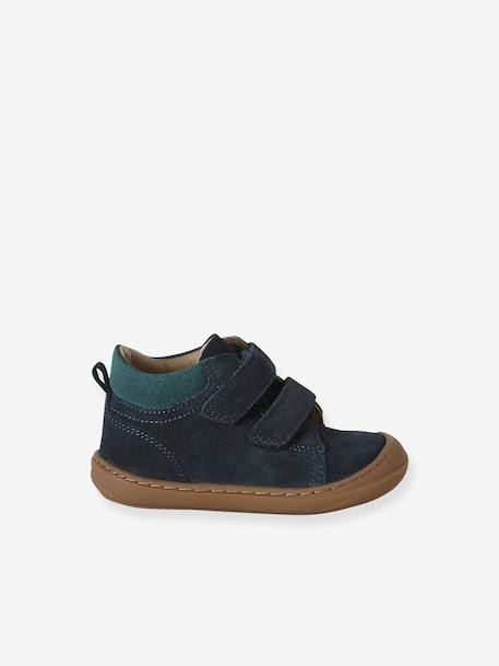 Pair of Soft Leather Boots for Babies, Designed for First Steps beige+blue+brown+electric blue+green+ocean blue+ochre+sage green+set beige+set brown+set green 