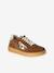 Pair of girls leather trainers beige+brown 