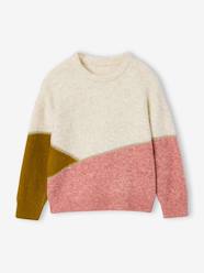 -Long-sleeved knitwear jumper for girls