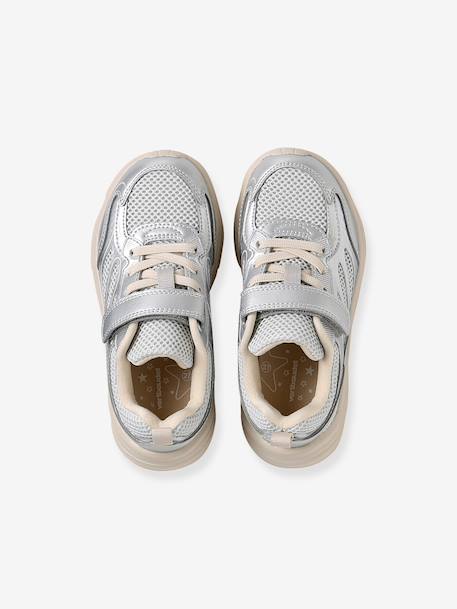 Pair of girls trainers silver 