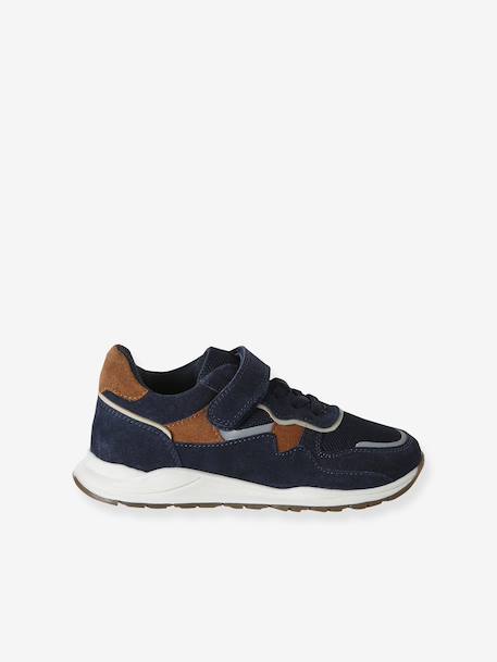 Pair of boys trainers khaki+navy blue 
